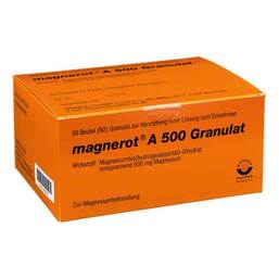 Abbildung: Magnerot A 500 Beutel Granulat Granulat, 50 St PZN 06321283