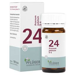 Abbildung: Biochemie Pflüger 24 Arsenum jodatum D 6 Tabletten Tabletten, 100 St PZN 06323081