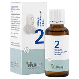 Abbildung: Biochemie Pflüger 2 Calcium phosphoricum D 6 Tropfen Tropfen, 30 ml PZN 06323709