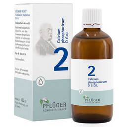 Abbildung: Biochemie Pflüger 2 Calcium phosphoricum D 6 Tropfen Tropfen, 100 ml PZN 06323773