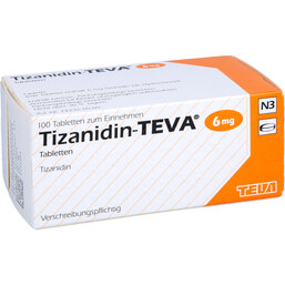 Abbildung: Tizanidin Teva 6 mg Tabletten 100 St, Tabletten PZN 06324117