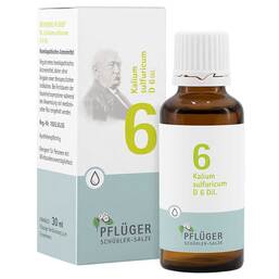 Abbildung: Biochemie Pflüger 6 Kalium sulfuricum D 6 Tropfen Tropfen, 30 ml PZN 06324494
