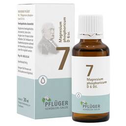 Abbildung: Biochemie Pflüger 7 Magnesium phosphoricum D 6 Tropfen Tropfen, 30 ml PZN 06324519