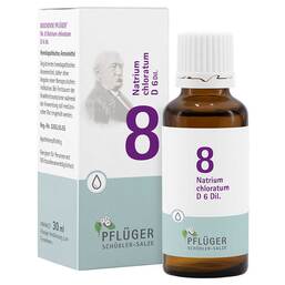 Abbildung: Biochemie Pflüger 8 Natrium chloratum D 6 Tropfen Tropfen, 30 ml PZN 06324637