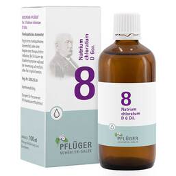 Abbildung: Biochemie Pflüger 8 Natrium chloratum D 6 Tropfen Tropfen, 100 ml PZN 06324643