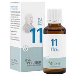 Abbildung: Biochemie Pflüger 11 Silicea D 12 Tropfen Tropfen, 30 ml PZN 06324755