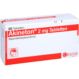 Abbildung: Akineton 2 mg Tabletten 60 St, Tabletten PZN 06325393