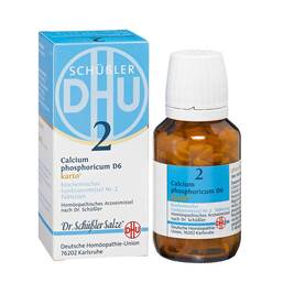 Abbildung: Biochemie DHU 2 Calcium phosphoricum D 6 Karto Tabletten Tabletten, 200 St PZN 06326524