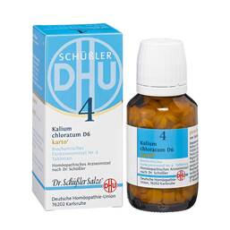Abbildung: Biochemie DHU 4 Kalium chloratum D 6 Karto Tabletten Tabletten, 200 St PZN 06326547