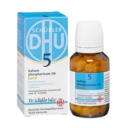 Abbildung: Biochemie DHU 5 Kalium phosphoricum D 6 Karto Tabletten Tabletten, 200 St PZN 06326553