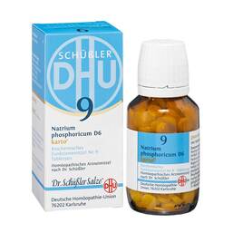 Abbildung: Biochemie DHU 9 Natrium phosphoricum D 6 Karto Tabletten Tabletten, 200 St PZN 06329244
