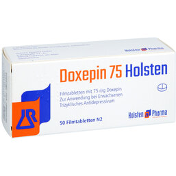 Abbildung: Doxepin 75 Holsten Filmtabletten 50 St, Filmtabletten PZN 06330514