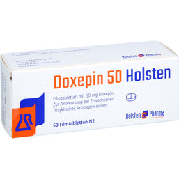 Abbildung: Doxepin 50 Holsten Filmtabletten 50 St, Filmtabletten PZN 06330543