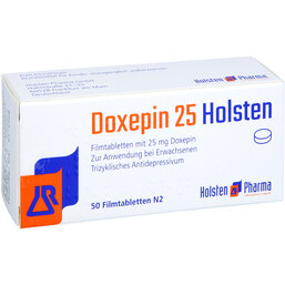 Abbildung: Doxepin 25 Holsten Filmtabletten 50 St, Filmtabletten PZN 06330589