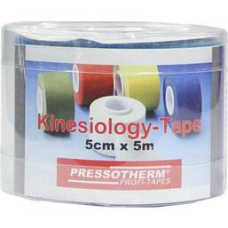 Abbildung: Pressotherm Kine-Med-Tape 5cmx5m blau Verband, 1 St PZN 06332677