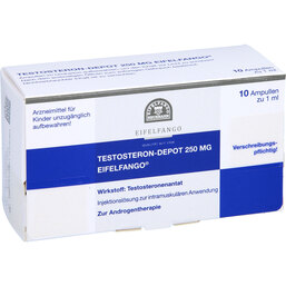 Abbildung: Testosteron depot 250 mg Eifelfango Injektionslösung 10X1 ml, Injektionslösung PZN 06333292