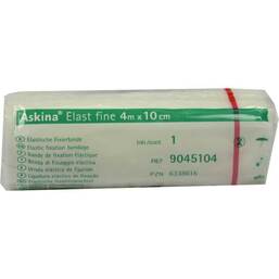Abbildung: Askina Elast Fine Binde 4mx10cm cellophaniert Binden, 1 St PZN 06338616