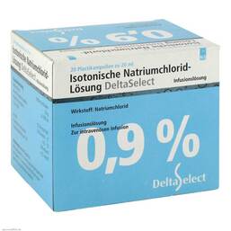 Abbildung: Kochsalzlösung 0,9% Plastik Infusionslösung, 20X20 ml PZN 06340501