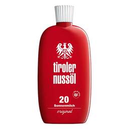 Abbildung: Tiroler Nussöl original Sonnenmilch wasserf.LSF 20 Milch, 150 ml PZN 06347495