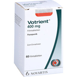 Abbildung: Votrient 400 mg Filmtabletten 60 St, Filmtabletten PZN 06431793
