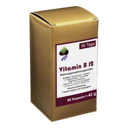 Abbildung: Vitamin B12 90 Tage Kapseln Kapseln, 90 St PZN 06432798