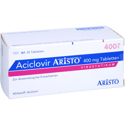 Abbildung: Aciclovir Aristo 400 mg Tabletten 35 St, Tabletten PZN 06434254