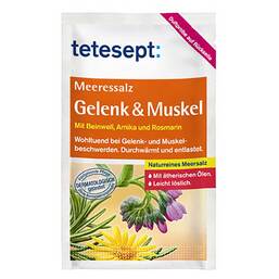 Abbildung: Tetesept Meeressalz Gelenk + Muskel Salz, 80 g PZN 06437413