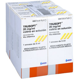 Abbildung: Trusopt Augentropfen 6X5 ml, Augentropfen PZN 06437904