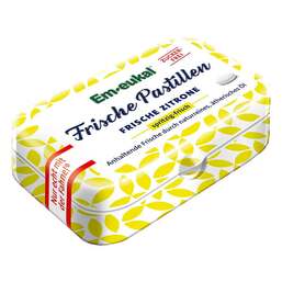 Abbildung: EM Eukal Frische Pastillen Zitrone zuckerfrei Pastillen, 20 g PZN 06440214