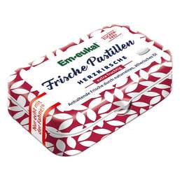 Abbildung: EM Eukal Frische Pastillen Herzkirsche zuckerfrei Pastillen, 20 g PZN 06440243