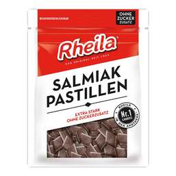 Abbildung: Rheila Salmiak Pastillen zuckerfrei Bonbons, 90 g PZN 06440266