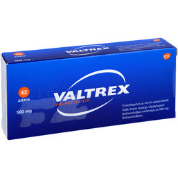 Abbildung: Valtrex Filmtabletten 42 St, Filmtabletten PZN 06445306