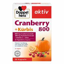 Abbildung: Doppelherz Cranberry+Kürbis Kapseln Kapseln, 30 St PZN 06445453