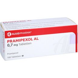 Abbildung: Pramipexol AL 0,7 mg Tabletten 100 St, Tabletten PZN 06453300