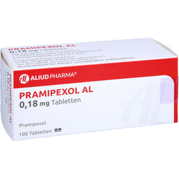 Abbildung: Pramipexol AL 0,18 mg Tabletten 100 St, Tabletten PZN 06453346