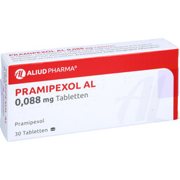 Abbildung: Pramipexol AL 0,088 mg Tabletten 30 St, Tabletten PZN 06453429