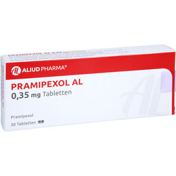 Abbildung: Pramipexol AL 0,35 mg Tabletten 30 St, Tabletten PZN 06453470