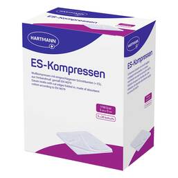 Abbildung: ES-Kompressen steril 5x5 cm Großpackung 5X20 St, Kompressen PZN 06453872