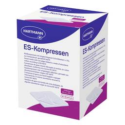 Abbildung: ES-Kompressen steril 7,5x7,5 cm Großpackung Kompressen, 10X10 St PZN 06453984