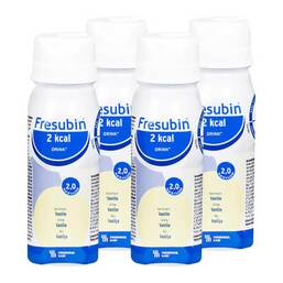 Abbildung: Fresubin 2 kcal Drink Vanille Trinkflasche 4X200 ml, Lösung PZN 06470474