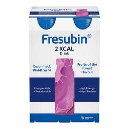Abbildung: Fresubin 2 kcal Drink Waldfrucht Trinkflasche 4X200 ml, Lösung PZN 06470497