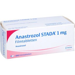 Abbildung: Anastrozol STADA 1 mg Filmtabletten 100 St, Filmtabletten PZN 06476465