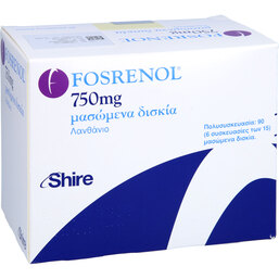Abbildung: Fosrenol 750 mg Kautabletten 90 St, Kautabletten PZN 06488511