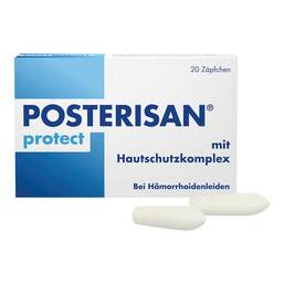 Abbildung: Posterisan protect Suppositorien Suppositorien, 20 St PZN 06494049