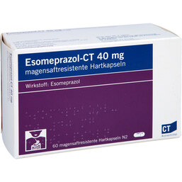Abbildung: Esomeprazol-CT 40 mg magensaftresistent Hartkapseln 60 St, Kapseln magensaftresistent PZN 06499064