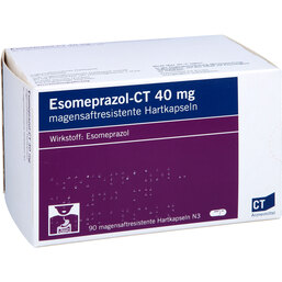 Abbildung: Esomeprazol-CT 40 mg magensaftresistent Hartkapseln 90 St, Kapseln magensaftresistent PZN 06499070