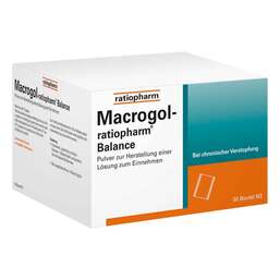 Abbildung: Macrogol ratiopharm Balance Pulver zur H.e.Lösung zum Einnehmen Pulver zur Herstellung einer Lösung zum Einnehmen, 50 St PZN 06553119