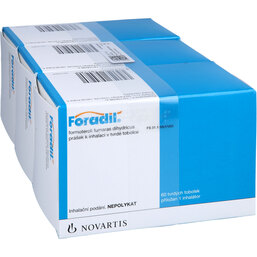 Abbildung: Foradil P + 3 Inhalatoren Inhalationskapseln 180 St, Hartkapseln mit Pulver zur Inhalation PZN 06561047