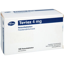 Abbildung: Toviaz 4 mg Retardtabletten 100 St, Retard-Tabletten PZN 06562271
