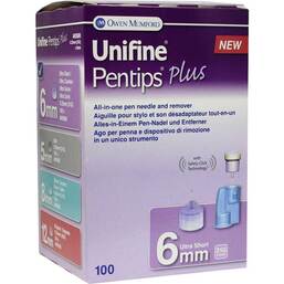 Abbildung: Unifine Pentips plus 6 mm 31 G Kanüle 100 St, Kanüle PZN 06562733